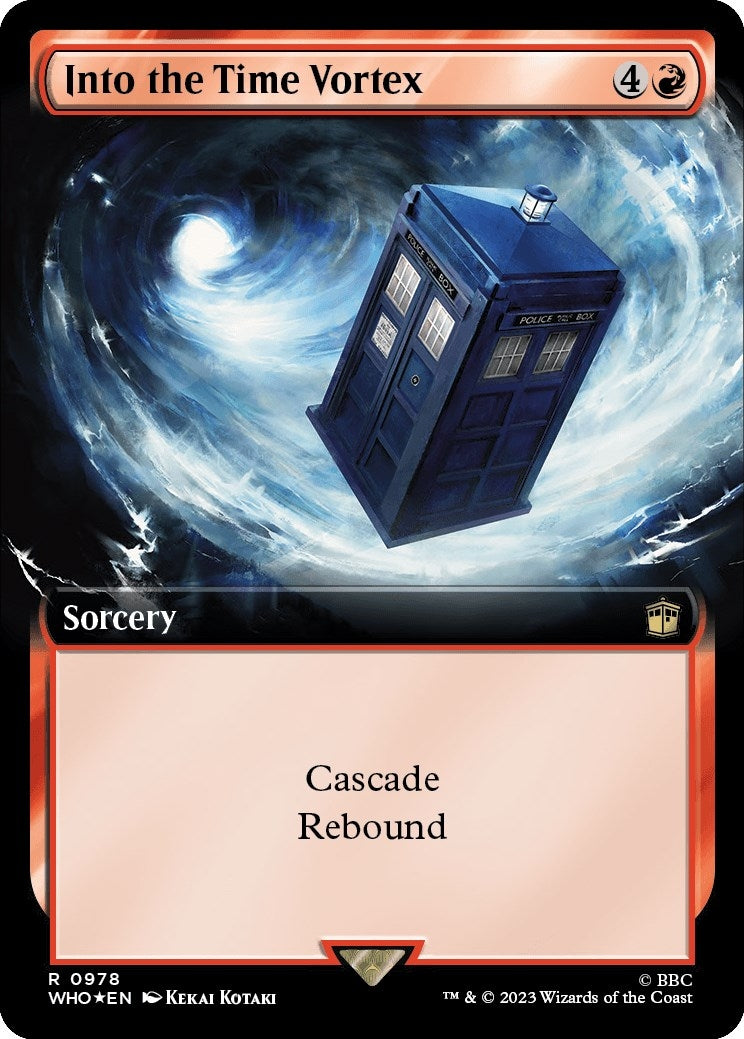 Image for Into the Time Vortex (Extended Art) (Surge Foil) (978) (Universes Beyond: Doctor Who) - Magic: The Gathering