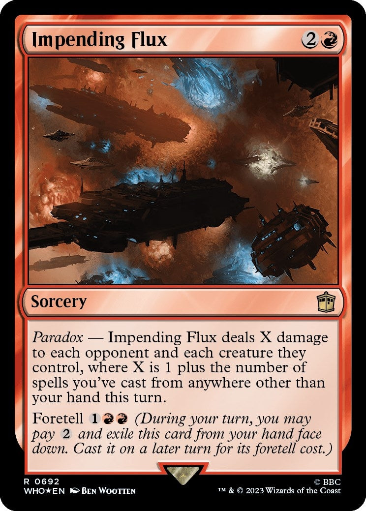 Image for Impending Flux (Surge Foil) (692) (Universes Beyond: Doctor Who) - Magic: The Gathering