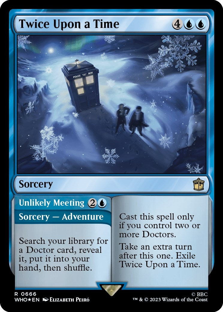 Image for Twice Upon a Time (Surge Foil) (666) (Universes Beyond: Doctor Who) - Magic: The Gathering