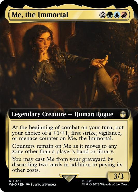 Image for Me, the Immortal (Extended Art) (Surge Foil) (1021) (Universes Beyond: Doctor Who) - Magic: The Gathering