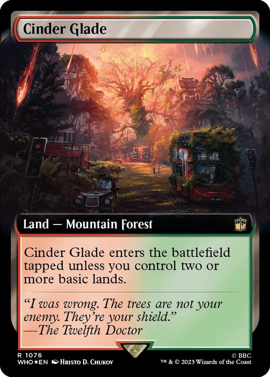 Image for Cinder Glade (Extended Art) (Surge Foil) (1076) (Universes Beyond: Doctor Who) - Magic: The Gathering