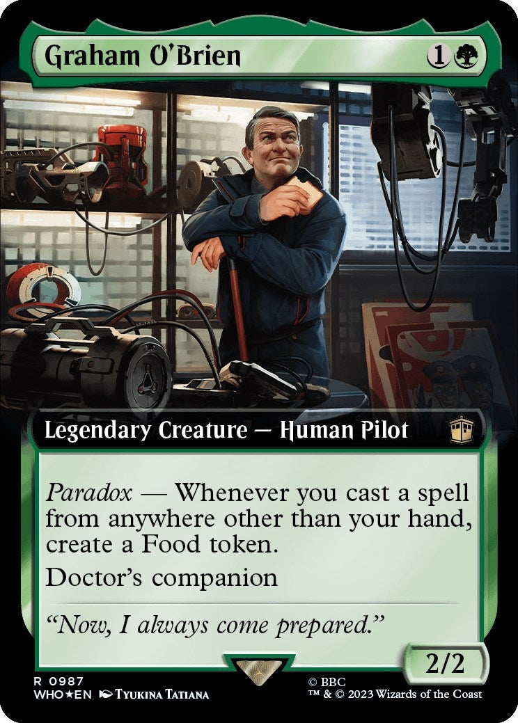 Image for Graham O'Brien (Extended Art) (Surge Foil) (987) (Universes Beyond: Doctor Who) - Magic: The Gathering