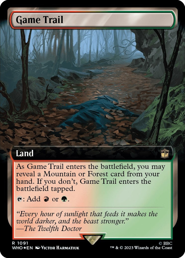 Image for Game Trail (Extended Art) (Surge Foil) (1091) (Universes Beyond: Doctor Who) - Magic: The Gathering