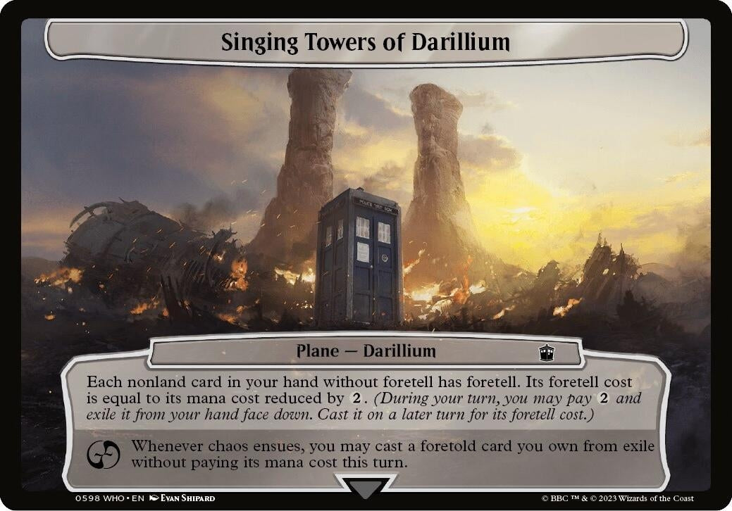 Image for Singing Towers of Darillium (598) (Planechase: Universes Beyond: Doctor Who) - Magic: The Gathering