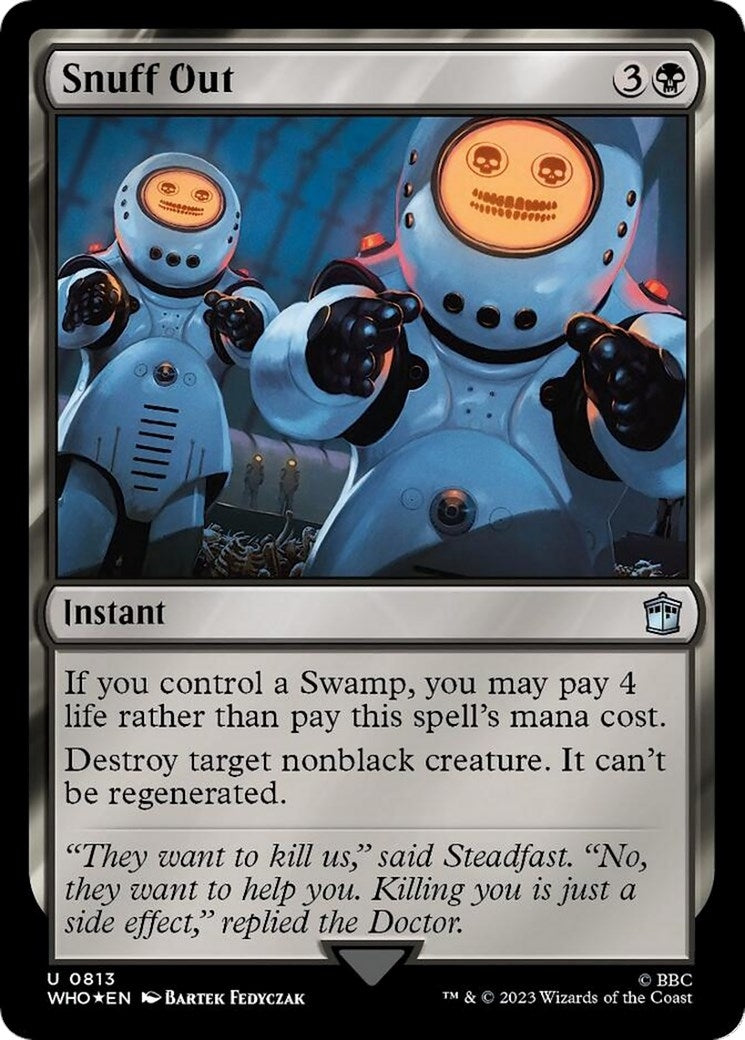 Image for Snuff Out (Surge Foil) (813) (Universes Beyond: Doctor Who) - Magic: The Gathering