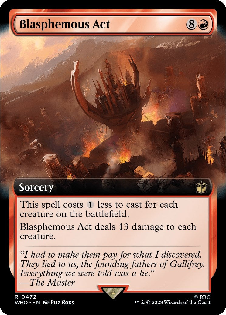 Image for Blasphemous Act (Extended Art) (472) (Universes Beyond: Doctor Who) - Magic: The Gathering