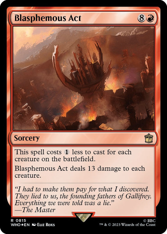 Image for Blasphemous Act (Surge Foil) (815) (Universes Beyond: Doctor Who) - Magic: The Gathering