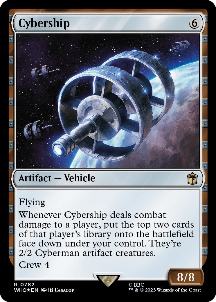 Image for Cybership (Surge Foil) (782) (Universes Beyond: Doctor Who) - Magic: The Gathering