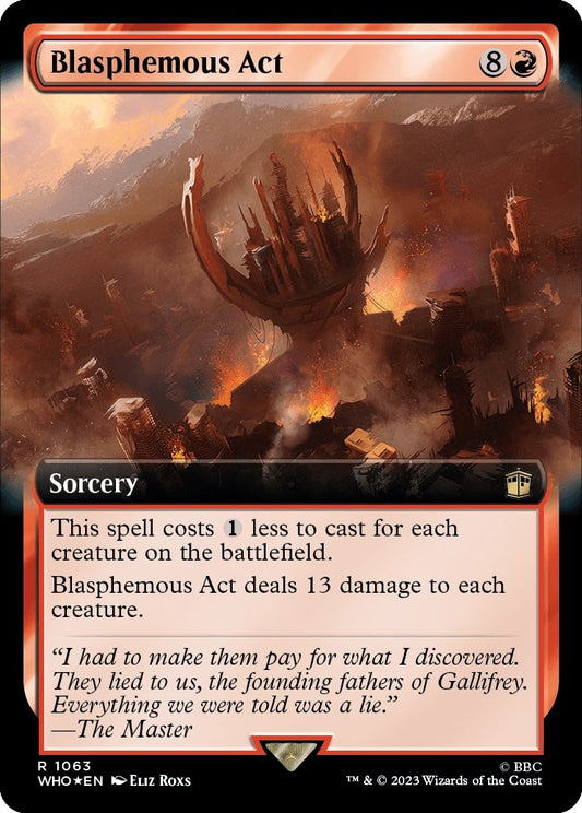 Image for Blasphemous Act (Extended Art) (Surge Foil) (1063) (Universes Beyond: Doctor Who) - Magic: The Gathering