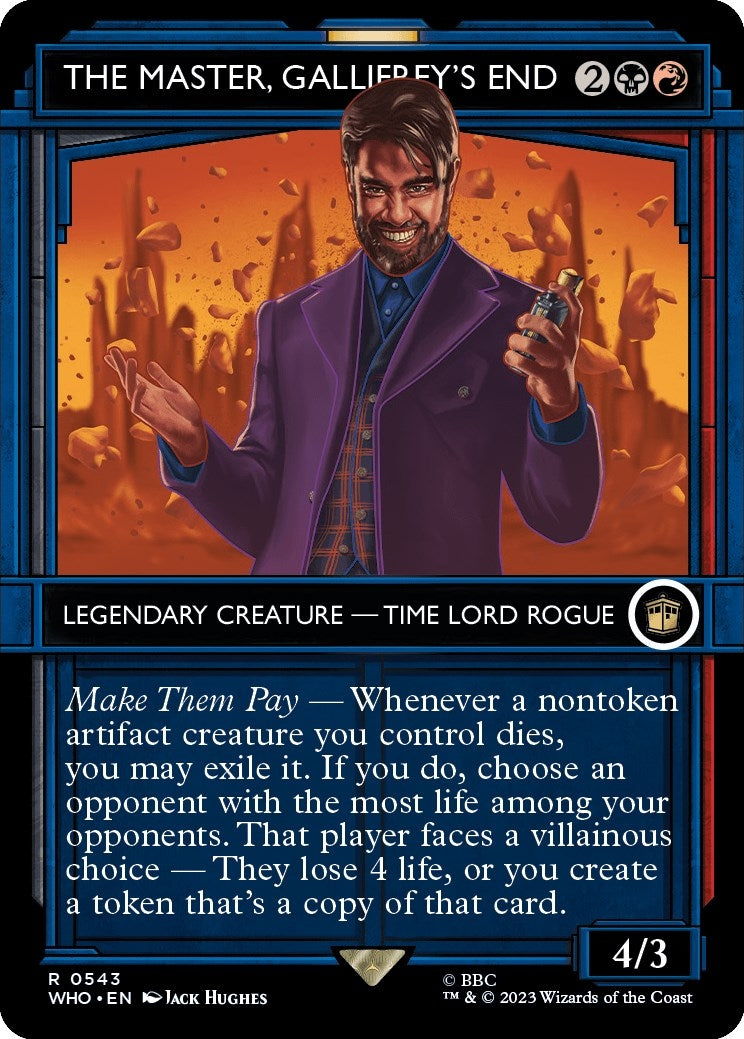 Image for The Master, Gallifrey's End (Showcase) (543) (Universes Beyond: Doctor Who) - Magic: The Gathering
