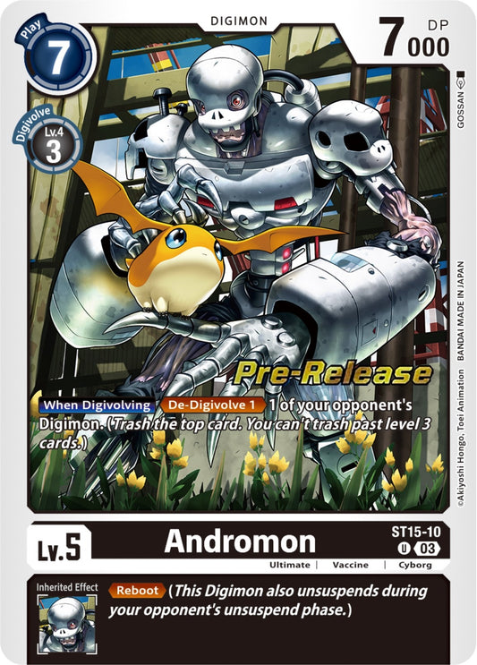 Image for Andromon (ST15-10 U) (Starter Deck 15: Dragon of Courage Pre-Release Cards) - Digimon Card Game