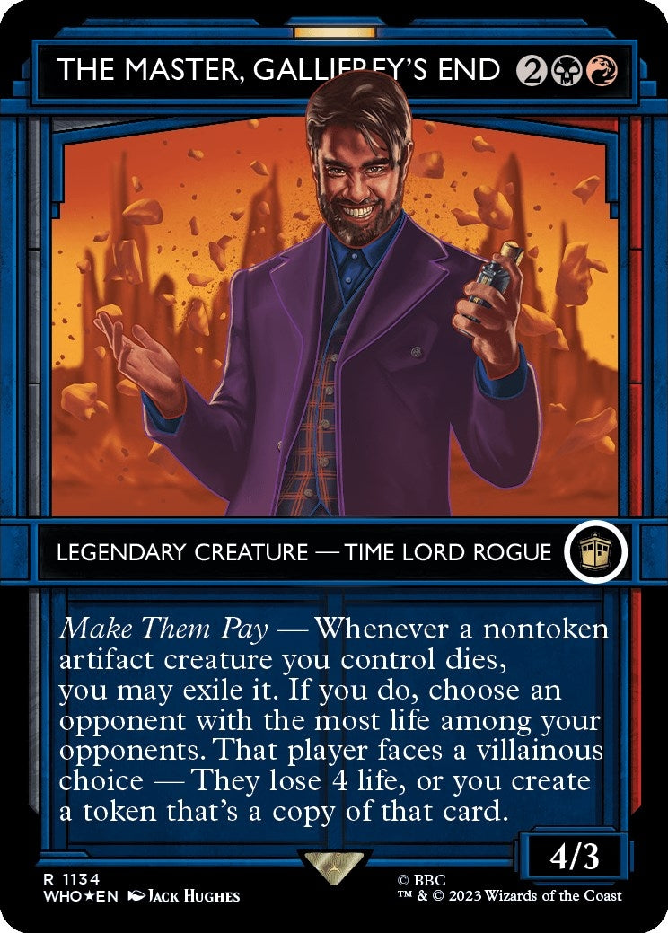 Image for The Master, Gallifrey's End (Showcase) (Surge Foil) (1134) (Universes Beyond: Doctor Who) - Magic: The Gathering