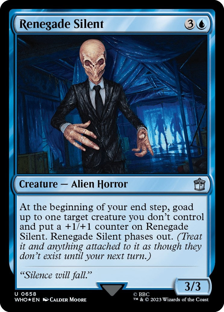 Image for Renegade Silent (Surge Foil) (658) (Universes Beyond: Doctor Who) - Magic: The Gathering