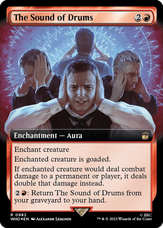 Image for The Sound of Drums (Extended Art) (Surge Foil) (982) (Universes Beyond: Doctor Who) - Magic: The Gathering