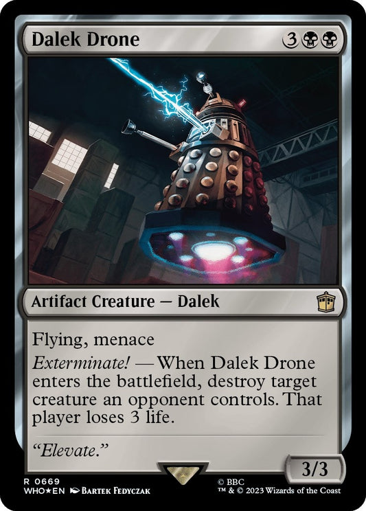 Image for Dalek Drone (Surge Foil) (669) (Universes Beyond: Doctor Who) - Magic: The Gathering