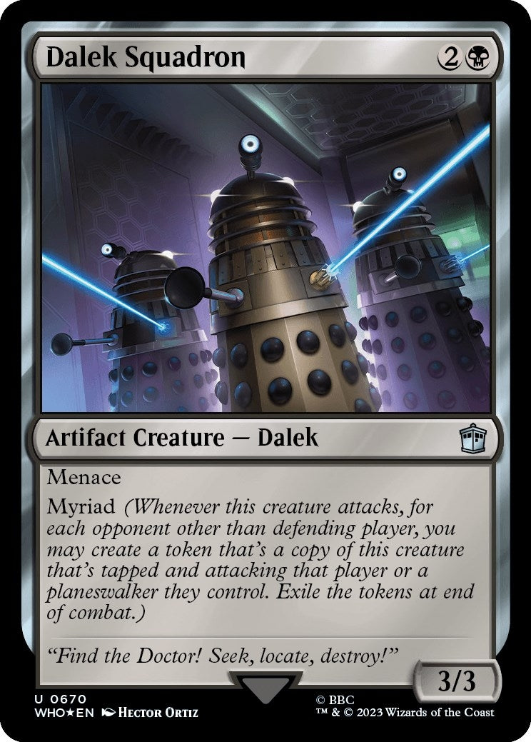 Image for Dalek Squadron (Surge Foil) (670) (Universes Beyond: Doctor Who) - Magic: The Gathering