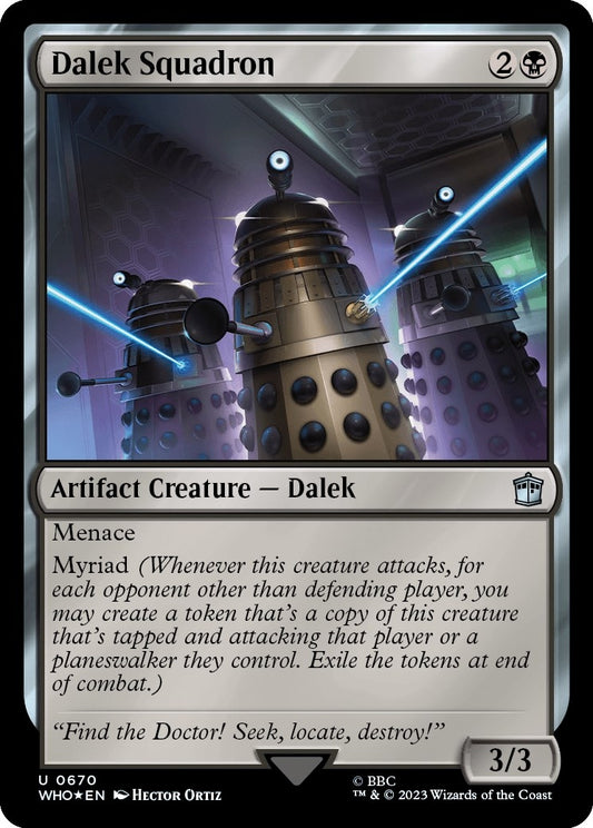 Image for Dalek Squadron (Surge Foil) (670) (Universes Beyond: Doctor Who) - Magic: The Gathering