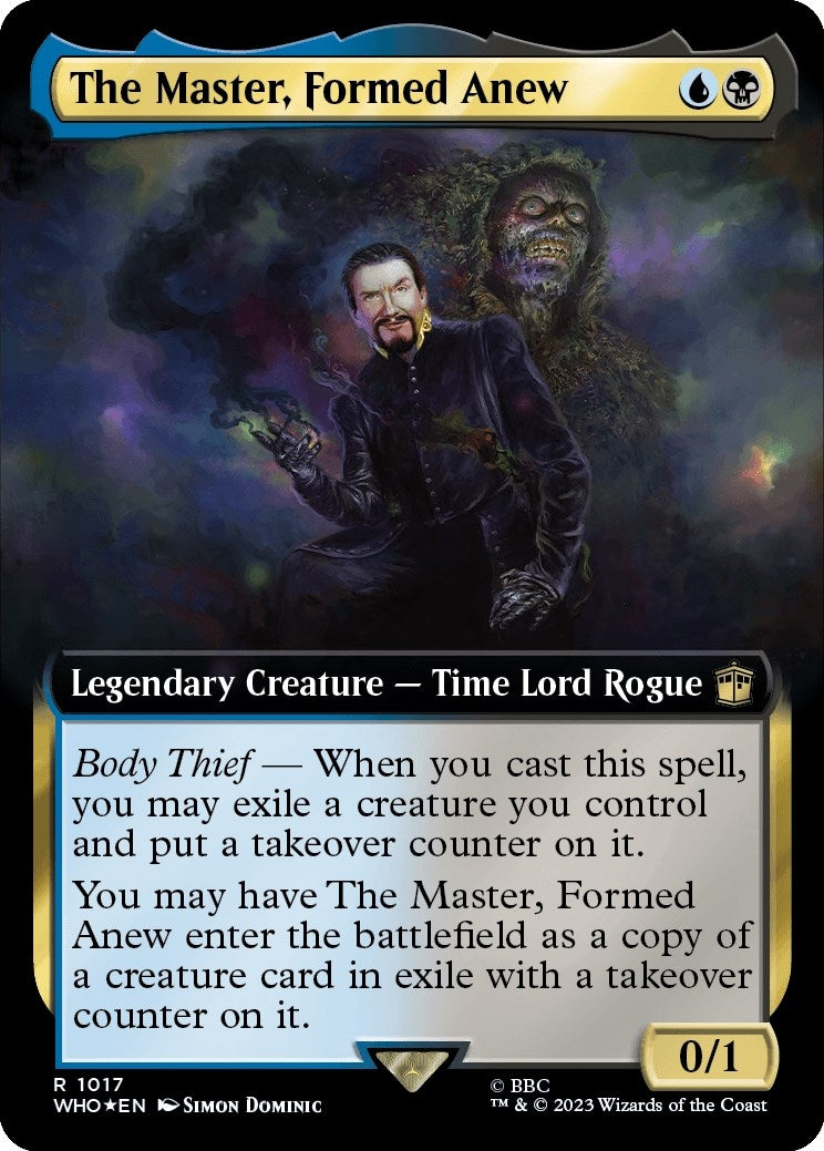 Image for The Master, Formed Anew (Extended Art) (Surge Foil) (1017) (Universes Beyond: Doctor Who) - Magic: The Gathering