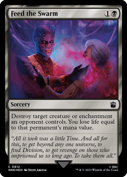Image for Feed the Swarm (Surge Foil) (812) (Universes Beyond: Doctor Who) - Magic: The Gathering