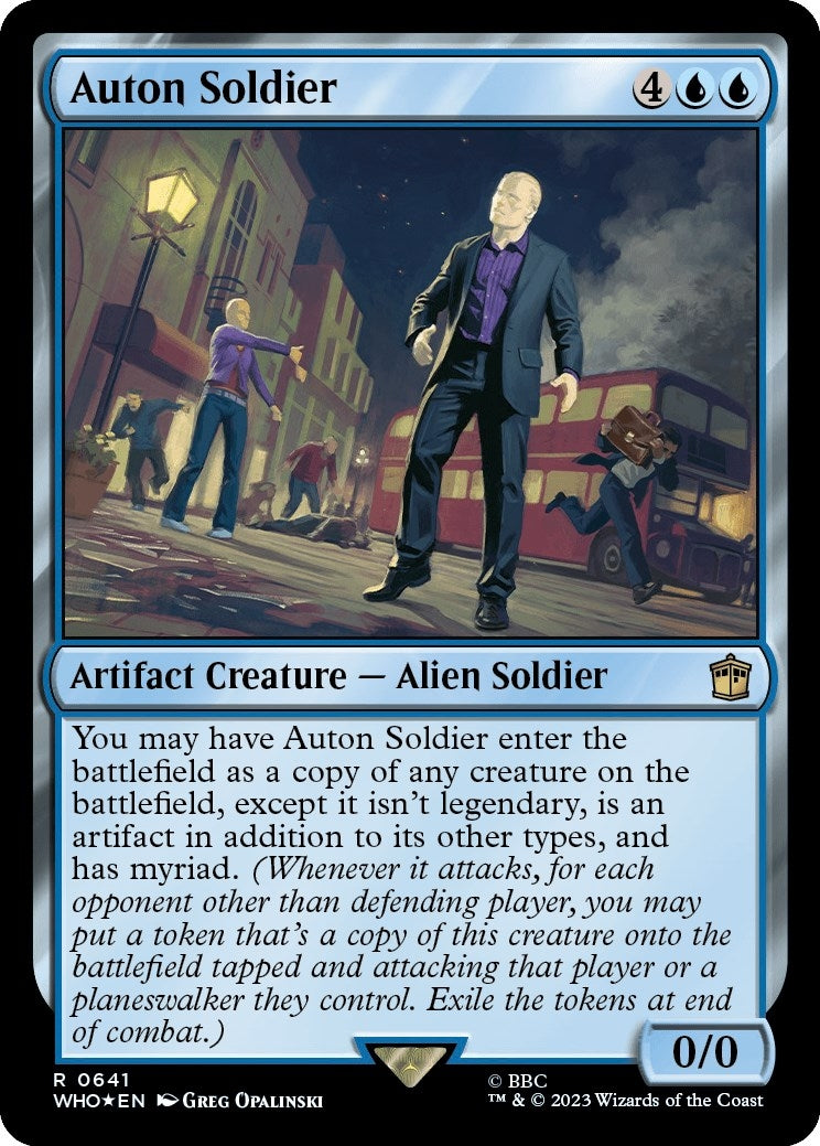 Image for Auton Soldier (Surge Foil) (641) (Universes Beyond: Doctor Who) - Magic: The Gathering