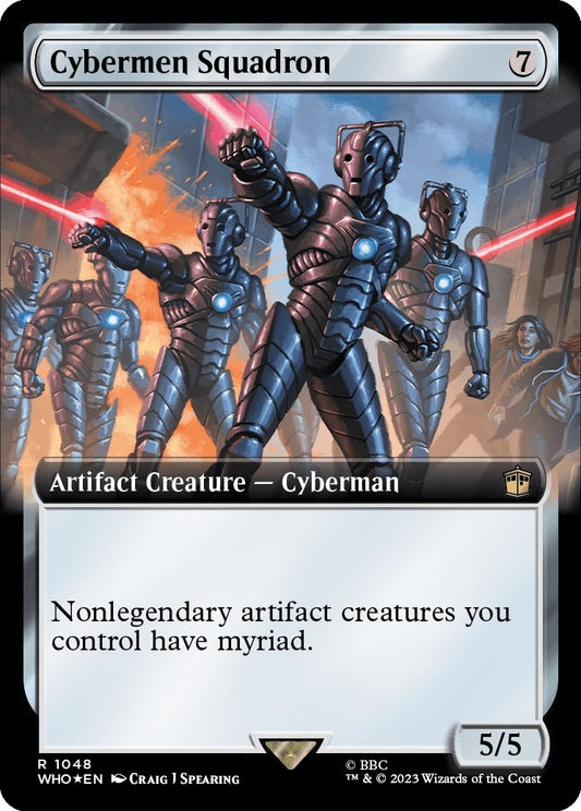 Image for Cybermen Squadron (Extended Art) (Surge Foil) (1048) (Universes Beyond: Doctor Who) - Magic: The Gathering