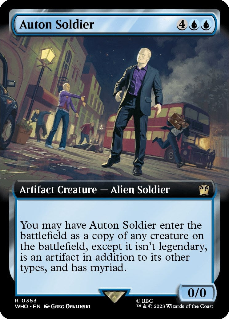Image for Auton Soldier (Extended Art) (353) (Universes Beyond: Doctor Who) - Magic: The Gathering