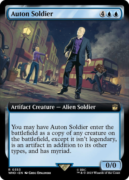 Image for Auton Soldier (Extended Art) (353) (Universes Beyond: Doctor Who) - Magic: The Gathering