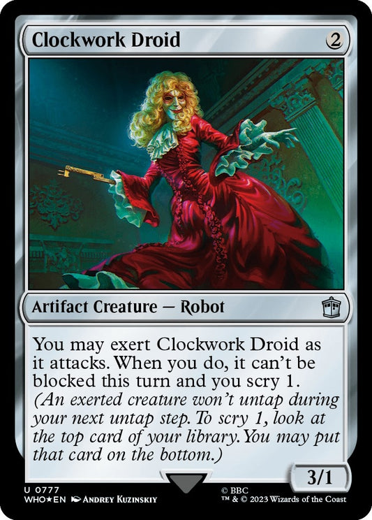 Image for Clockwork Droid (Surge Foil) (777) (Universes Beyond: Doctor Who) - Magic: The Gathering