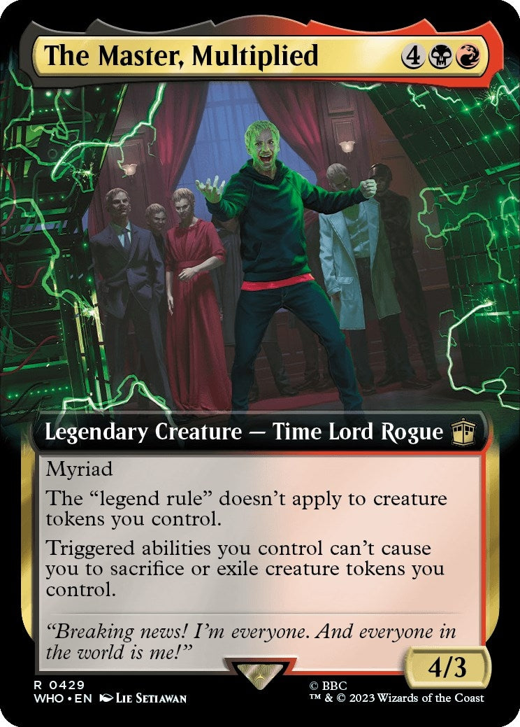 Image for The Master, Multiplied (Extended Art) (429) (Universes Beyond: Doctor Who) - Magic: The Gathering