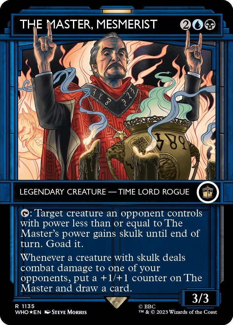 Image for The Master, Mesmerist (Showcase) (Surge Foil) (1135) (Universes Beyond: Doctor Who) - Magic: The Gathering