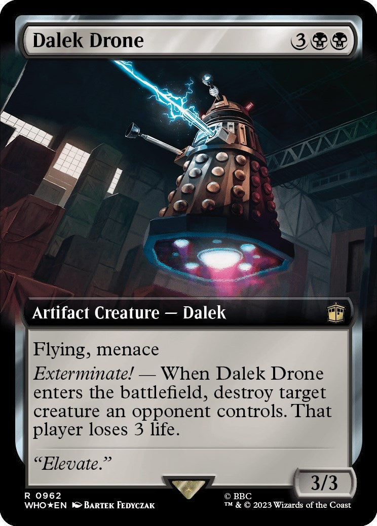 Image for Dalek Drone (Extended Art) (Surge Foil) (962) (Universes Beyond: Doctor Who) - Magic: The Gathering