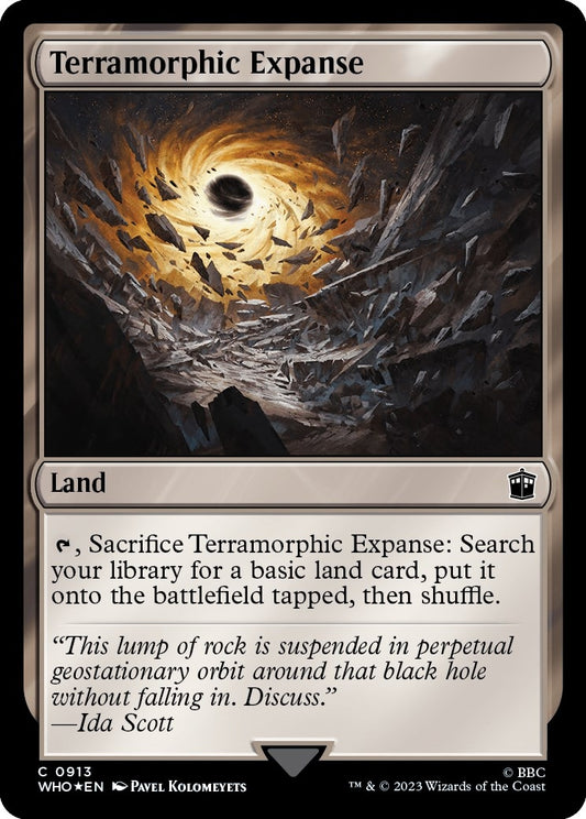 Image for Terramorphic Expanse (Surge Foil) (913) (Universes Beyond: Doctor Who) - Magic: The Gathering
