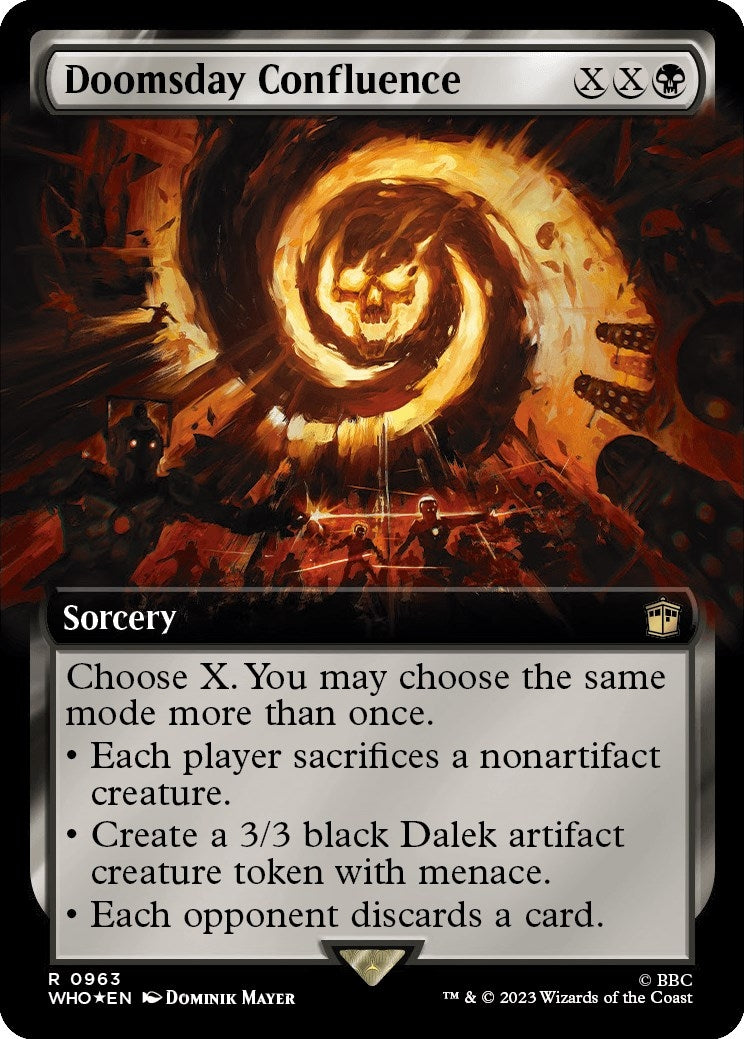 Image for Doomsday Confluence (Extended Art) (Surge Foil) (963) (Universes Beyond: Doctor Who) - Magic: The Gathering
