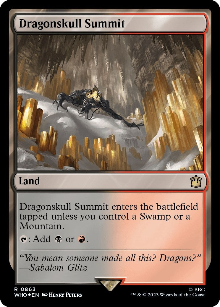 Image for Dragonskull Summit (Surge Foil) (863) (Universes Beyond: Doctor Who) - Magic: The Gathering