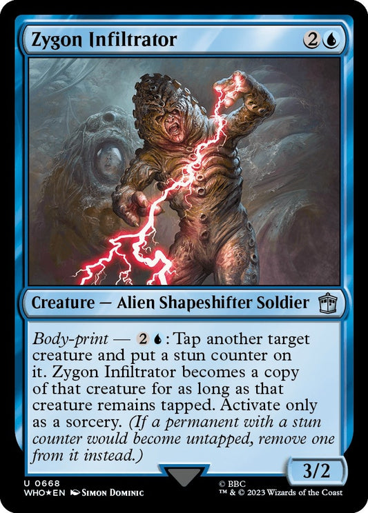 Image for Zygon Infiltrator (Surge Foil) (668) (Universes Beyond: Doctor Who) - Magic: The Gathering