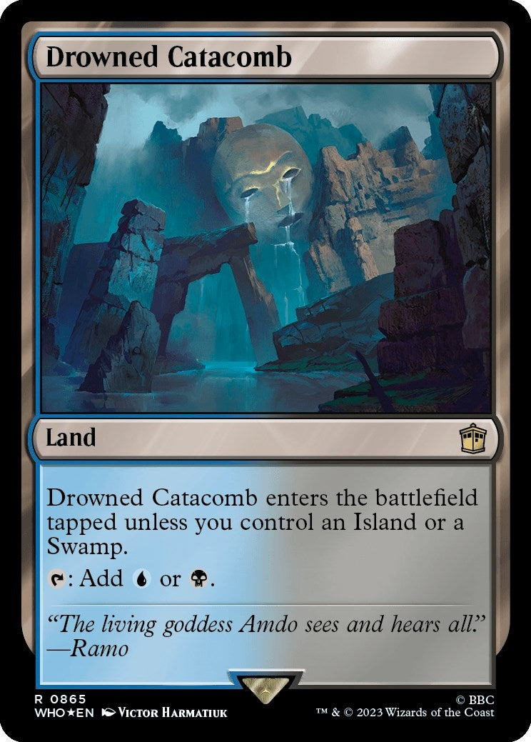 Image for Drowned Catacomb (Surge Foil) (865) (Universes Beyond: Doctor Who) - Magic: The Gathering