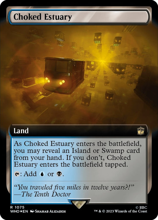 Image for Choked Estuary (Extended Art) (Surge Foil) (1075) (Universes Beyond: Doctor Who) - Magic: The Gathering