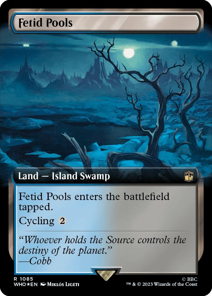Image for Fetid Pools (Extended Art) (Surge Foil) (1085) (Universes Beyond: Doctor Who) - Magic: The Gathering