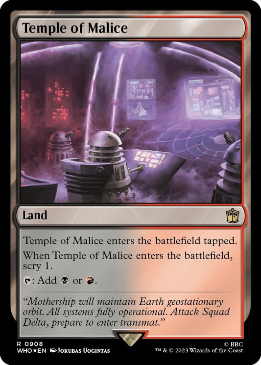 Image for Temple of Malice (Surge Foil) (908) (Universes Beyond: Doctor Who) - Magic: The Gathering
