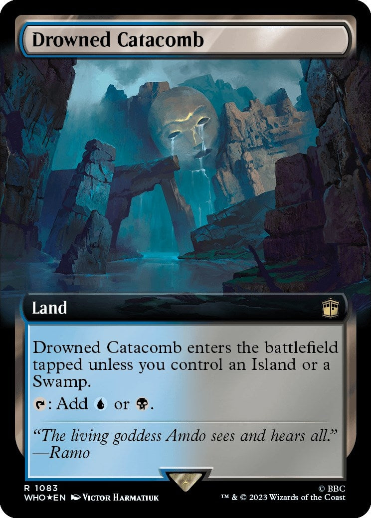Image for Drowned Catacomb (Extended Art) (Surge Foil) (1083) (Universes Beyond: Doctor Who) - Magic: The Gathering