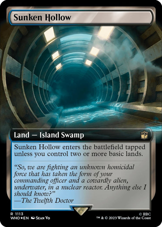 Image for Sunken Hollow (Extended Art) (Surge Foil) (1113) (Universes Beyond: Doctor Who) - Magic: The Gathering