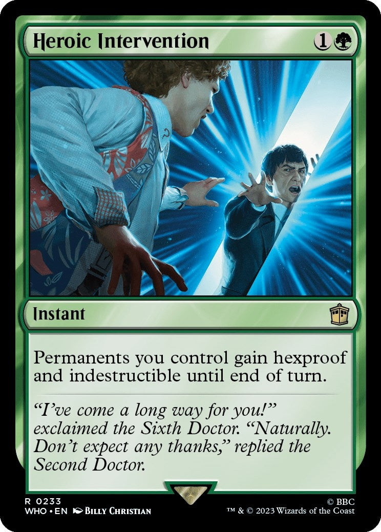 Image for Heroic Intervention (233) (Universes Beyond: Doctor Who) - Magic: The Gathering