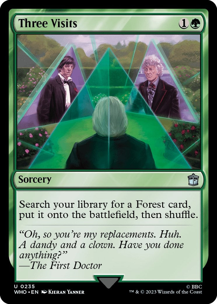 Image for Three Visits (235) (Universes Beyond: Doctor Who) - Magic: The Gathering