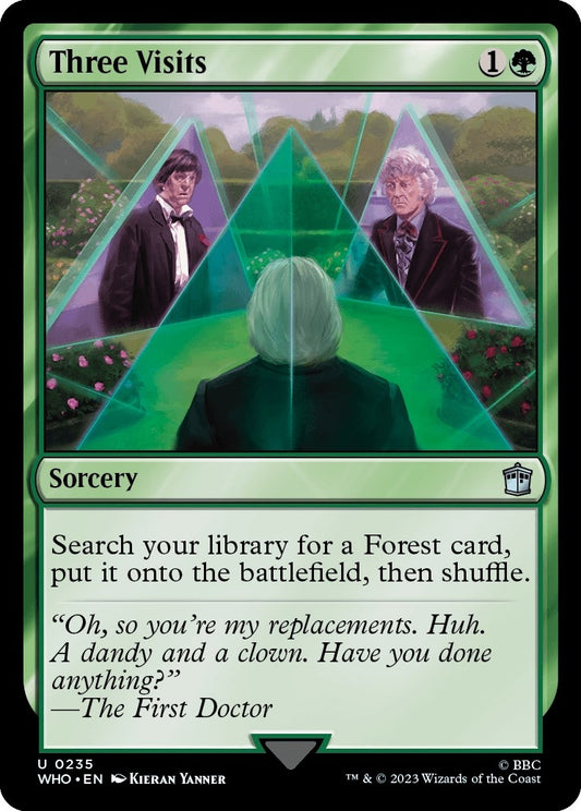 Image for Three Visits (235) (Universes Beyond: Doctor Who) - Magic: The Gathering