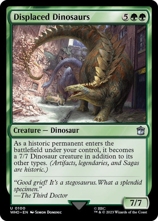 Image for Displaced Dinosaurs (100) (Universes Beyond: Doctor Who) - Magic: The Gathering