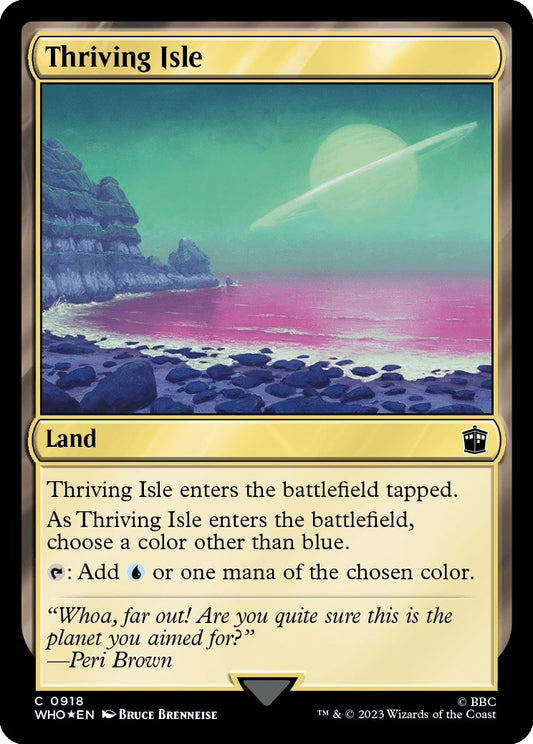 Image for Thriving Isle (Surge Foil) (918) (Universes Beyond: Doctor Who) - Magic: The Gathering