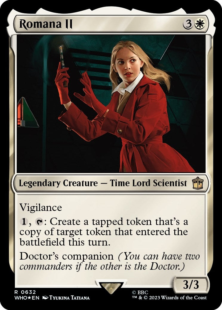 Image for Romana II (Surge Foil) (632) (Universes Beyond: Doctor Who) - Magic: The Gathering