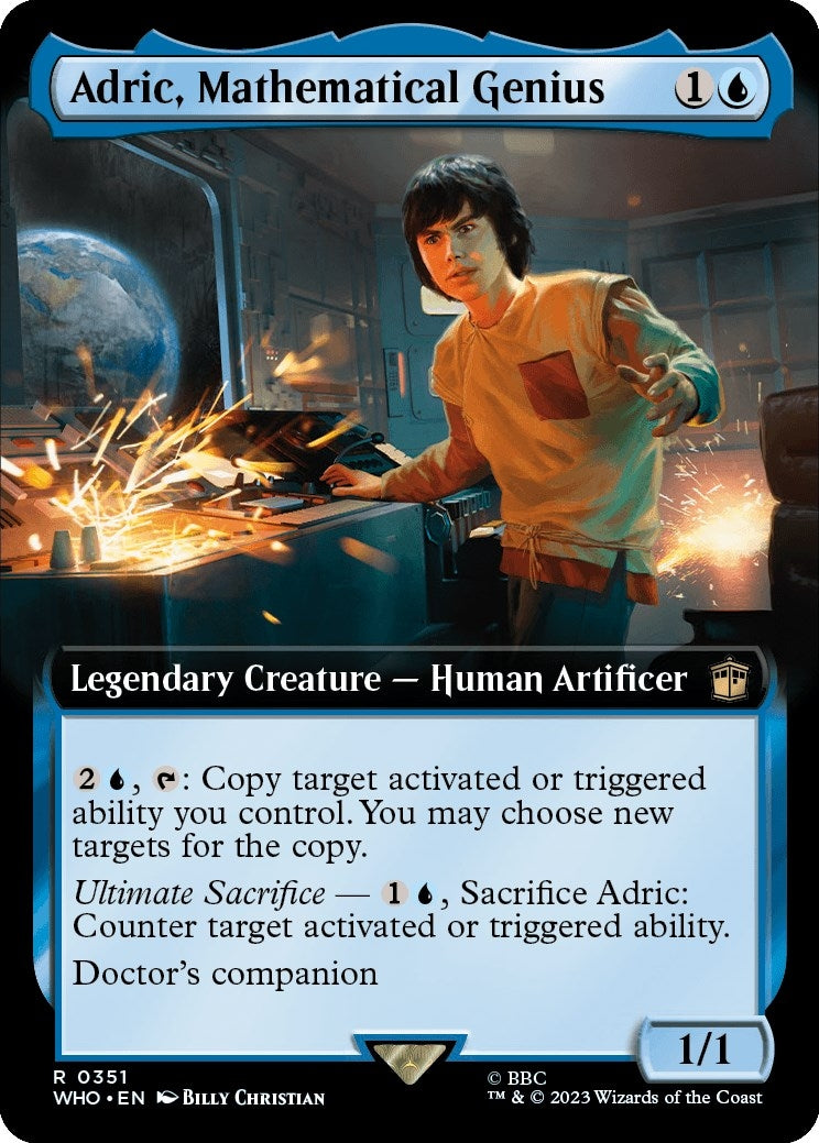 Image for Adric, Mathematical Genius (Extended Art) (351) (Universes Beyond: Doctor Who) - Magic: The Gathering