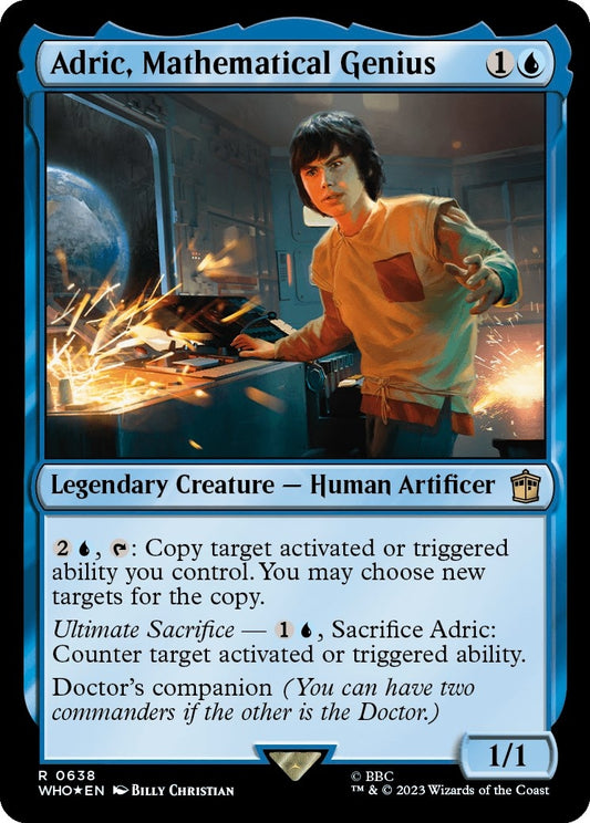 Image for Adric, Mathematical Genius (Surge Foil) (638) (Universes Beyond: Doctor Who) - Magic: The Gathering