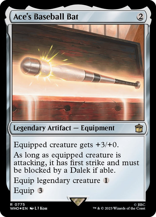 Image for Ace's Baseball Bat (Surge Foil) (775) (Universes Beyond: Doctor Who) - Magic: The Gathering